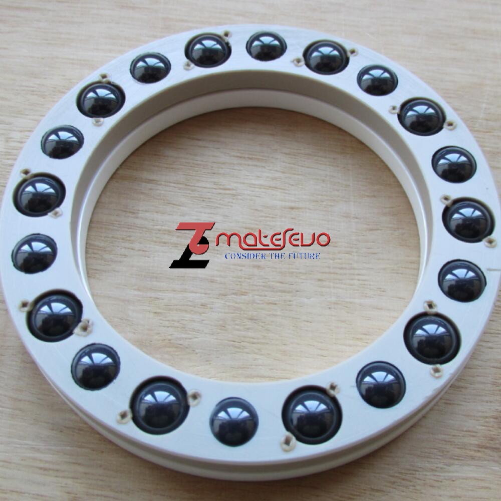 ZrO2 Bearing 51111, Si3N4 Ball, PEEK Cage